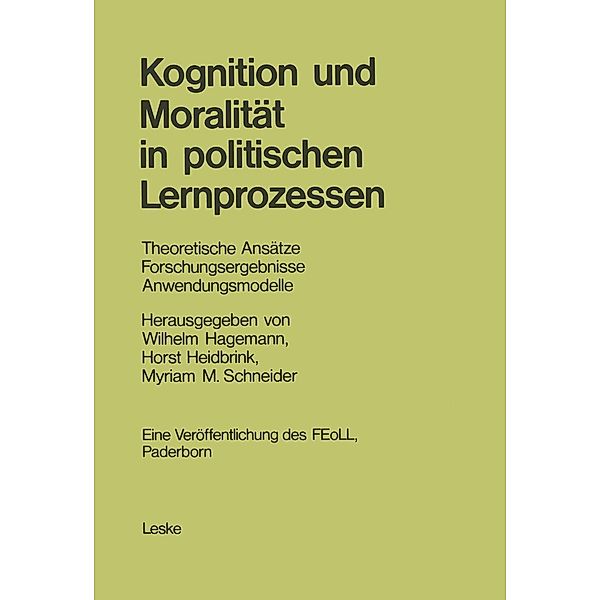 Kognition und Moralität in politischen Lernprozessen, Wilhelm Hagemann