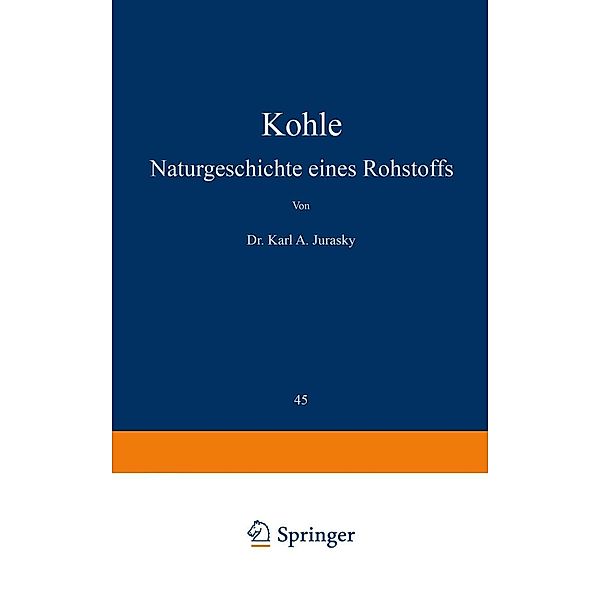 Kohle / Verständliche Wissenschaft Bd.45, Karl A. Jurasky