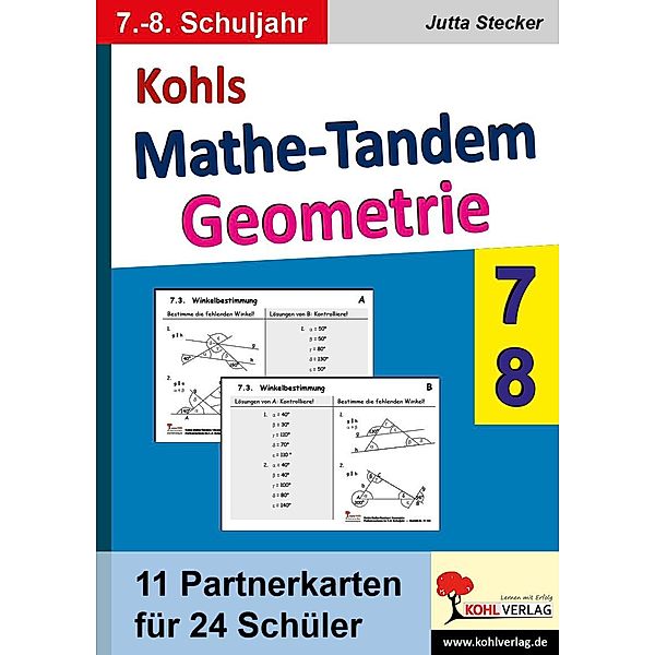 Kohls Mathe-Tandem Geometrie / Klasse 7-8, Jutta Stecker