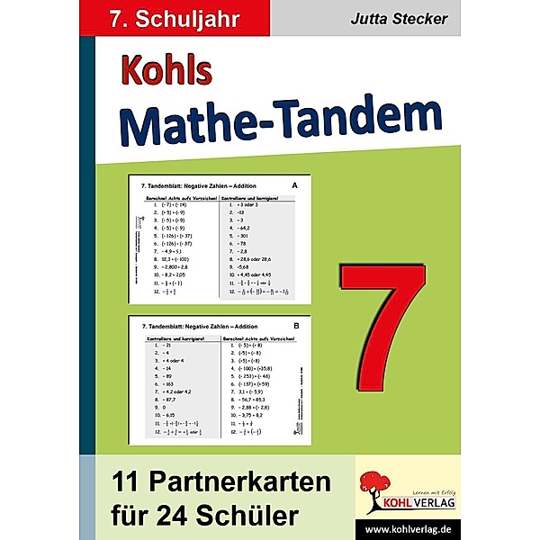 Kohls Mathe-Tandem / Klasse 7, Jutta Stecker