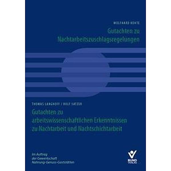 Kohte, W: Gutachten zu Nachtarbeitszuschlagsregelungen, Wolfhard Kohte