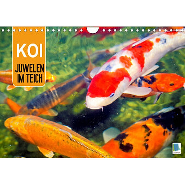 Koi: Juwelen im Teich (Wandkalender 2022 DIN A4 quer), Calvendo