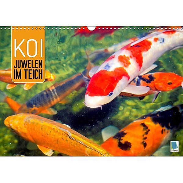 Koi: Juwelen im Teich (Wandkalender 2023 DIN A3 quer), Calvendo