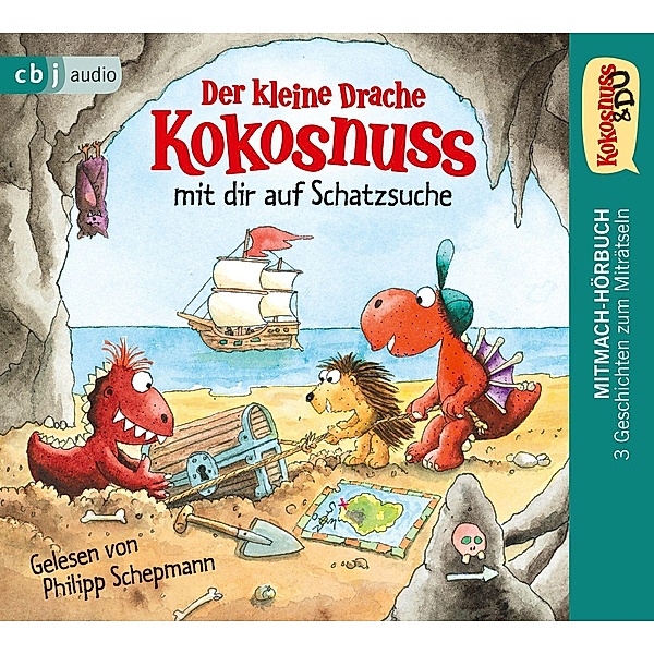 Kokosnuss & Du: Der kleine Drache Kokosnuss mit dir auf Schatzsuche, 3 Audio-CD, Ingo Siegner