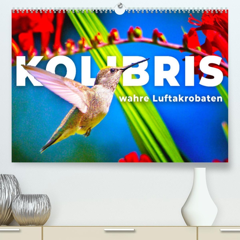 Kolibris - wahre Luftakrobaten hochwertiger Premium Wandkalender 2024 DIN  A2 quer, Kunstdruck in Hochglanz - Kalender bestellen