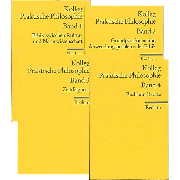 Kolleg Praktische Philosophie, 4 Bände