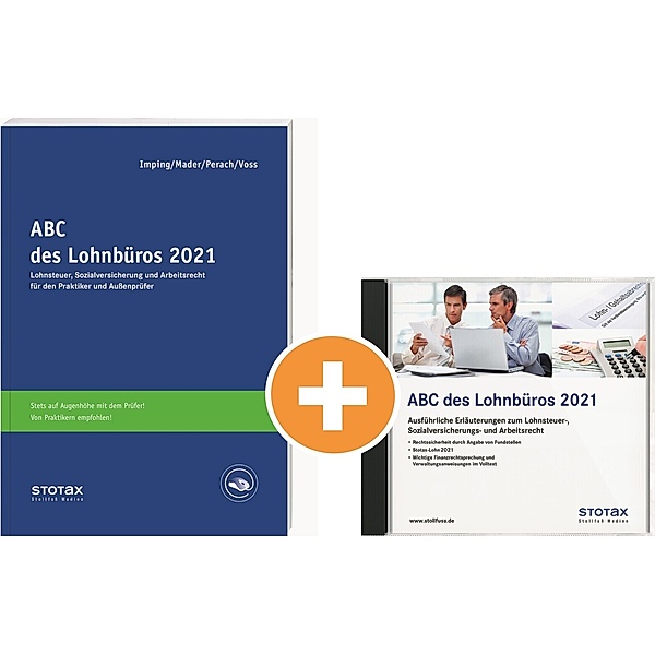 Kombi: ABC des Lohnbüros 2021 (Print+DVD), m.  CD-ROM, m.  Buch, Klaus Mader, Detlef Perach, Rainer Voß, Dietmar Besgen