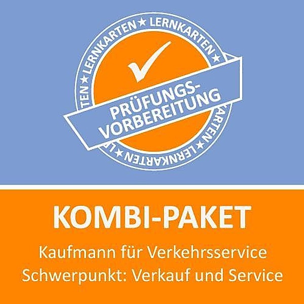 Kombi-Paket Kauffrau für Verkehrsservice Schwerpunkt Verkauf und Service Lernkarten, Jennifer Christiansen, M. Rung-Kraus