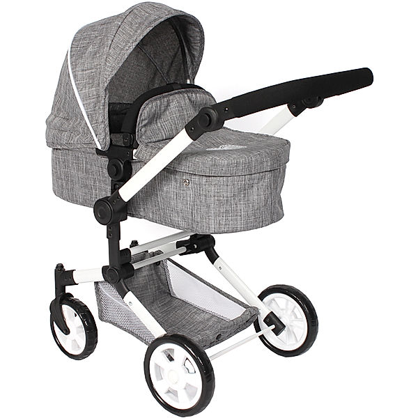 Bayer Chic 2000 Kombi-Puppenwagen LINUS in jeans grau