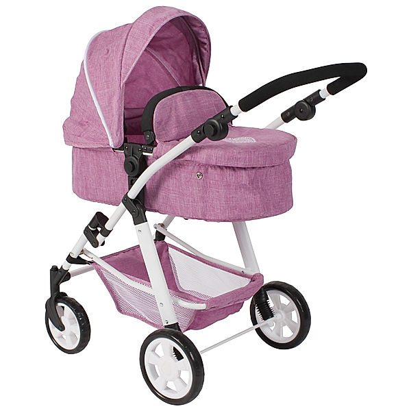 Bayer Chic 2000 Kombi-Puppenwagen NELE in pink melange