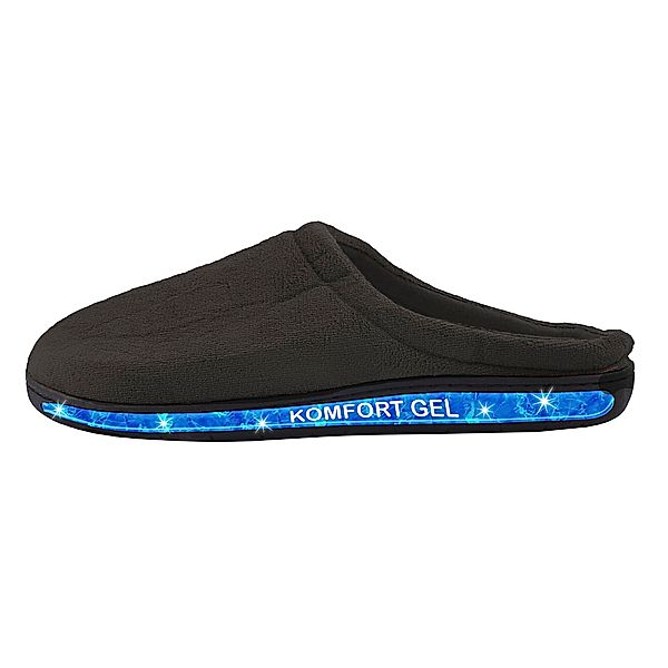 Komfort-Gel Slipper, schwarz (Grösse: 37/38)