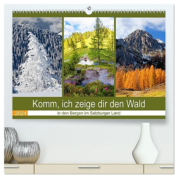 Komm, ich zeige dir den Wald (hochwertiger Premium Wandkalender 2024 DIN A2 quer), Kunstdruck in Hochglanz, Christa Kramer