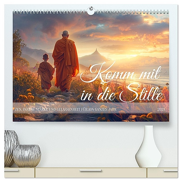 Komm mit in die Stille (hochwertiger Premium Wandkalender 2025 DIN A2 quer), Kunstdruck in Hochglanz, Calvendo, Kerstin Waurick
