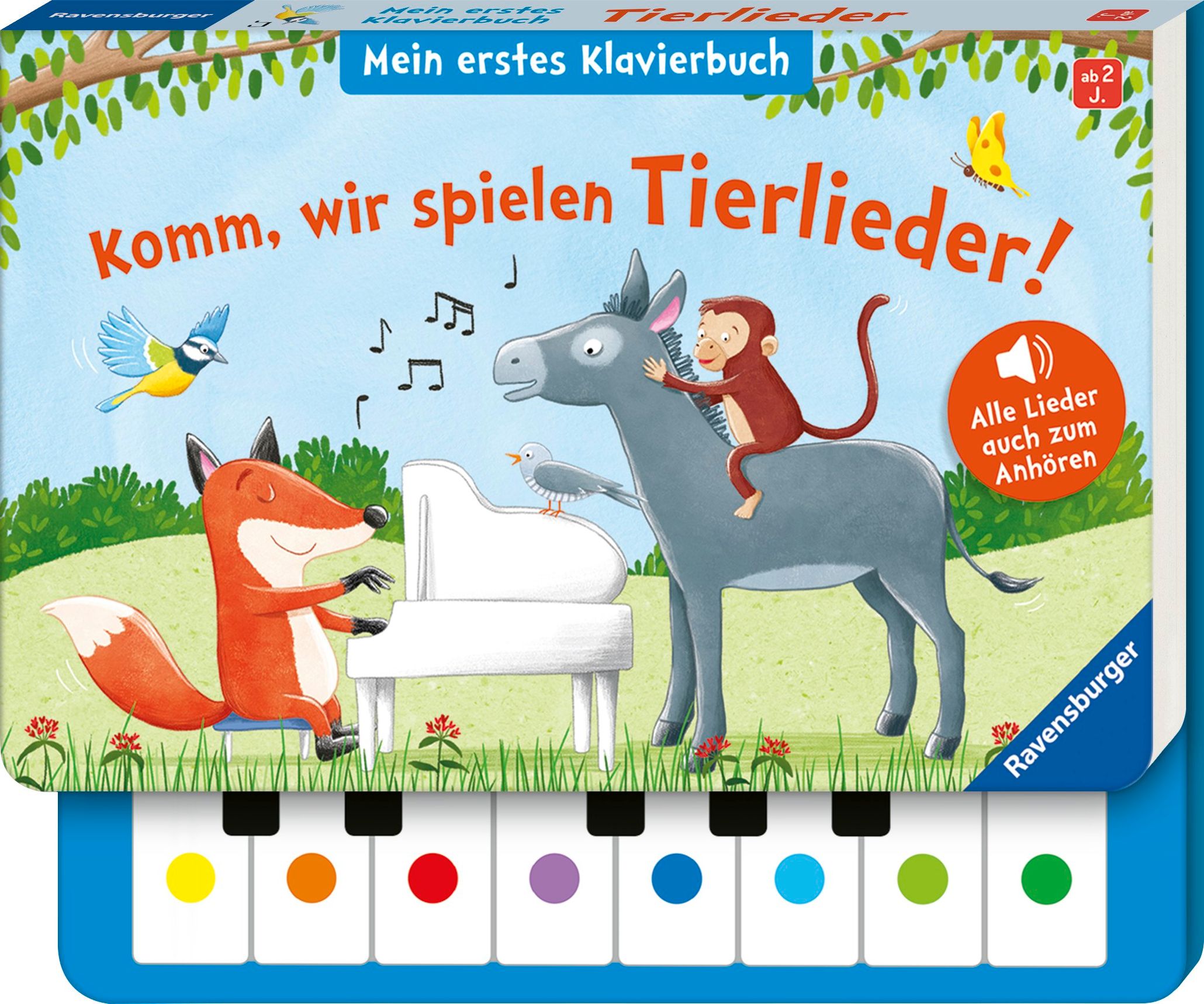 Komm, wir spielen Tierlieder! Mein erstes Klavierbuch, m. Klaviertastatur  Buch jetzt online bei Weltbild.at bestellen