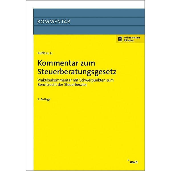 Kommentar zum Steuerberatungsgesetz, Nicole Appich, Alexander Busse, Christoph Goez, Peter Maxl