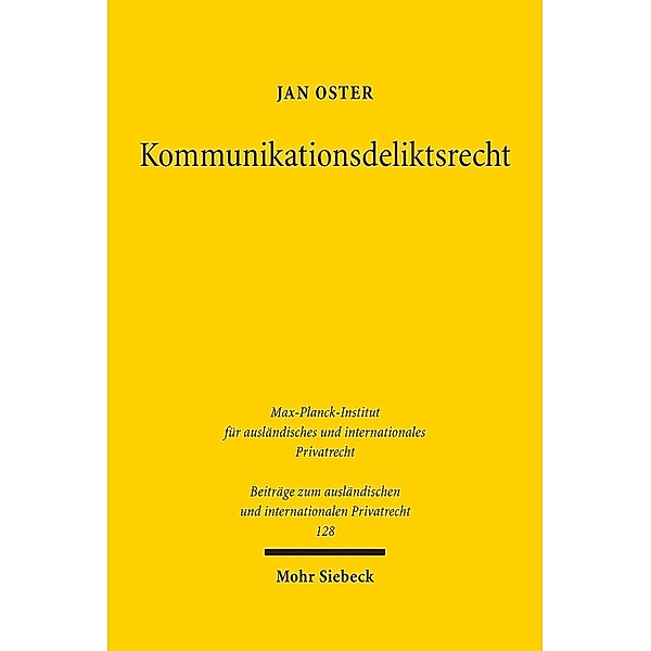 Kommunikationsdeliktsrecht, Jan Oster