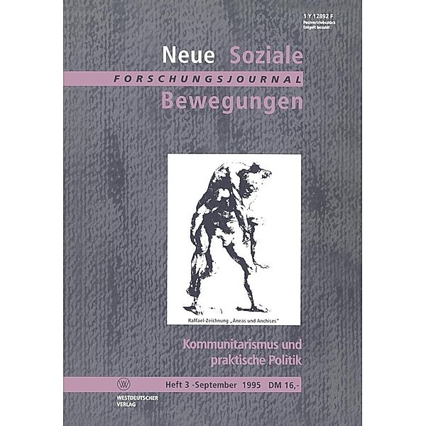 Kommunitarismus und praktische Politik, Ansgar Klein, Jupp Legrand, Thomas Leif