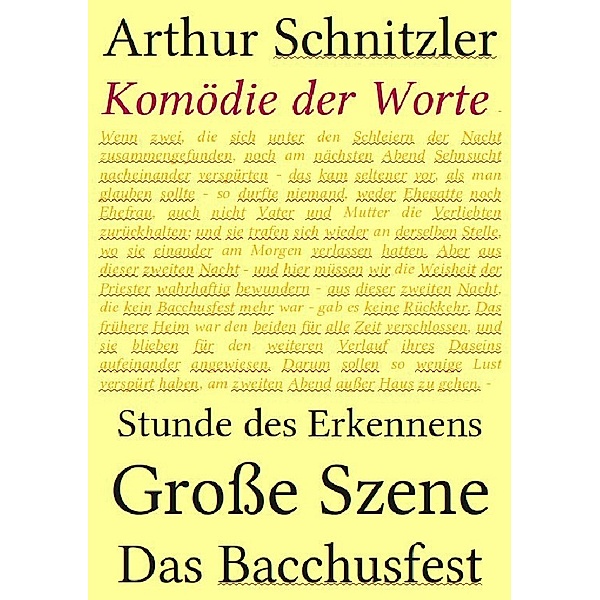 Komödie der Worte, Arthur Schnitzler