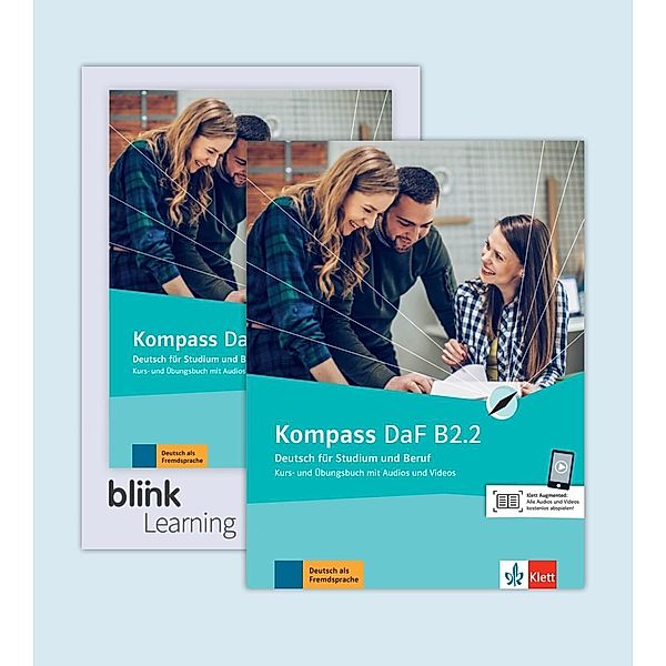 Kompass DaF B2.2 - Media Bundle BlinkLearning, m. 1 Beilage, Birgit Braun, Nadja Fügert, Friederike Jin