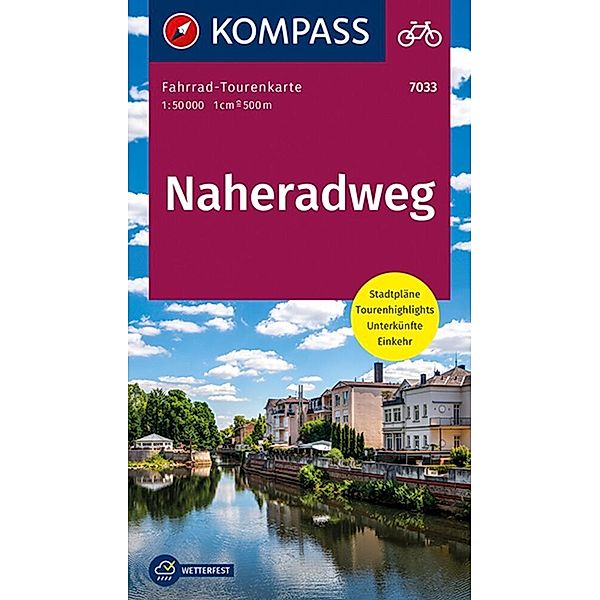 KOMPASS Fahrrad-Tourenkarte Naheradweg 1:50.000