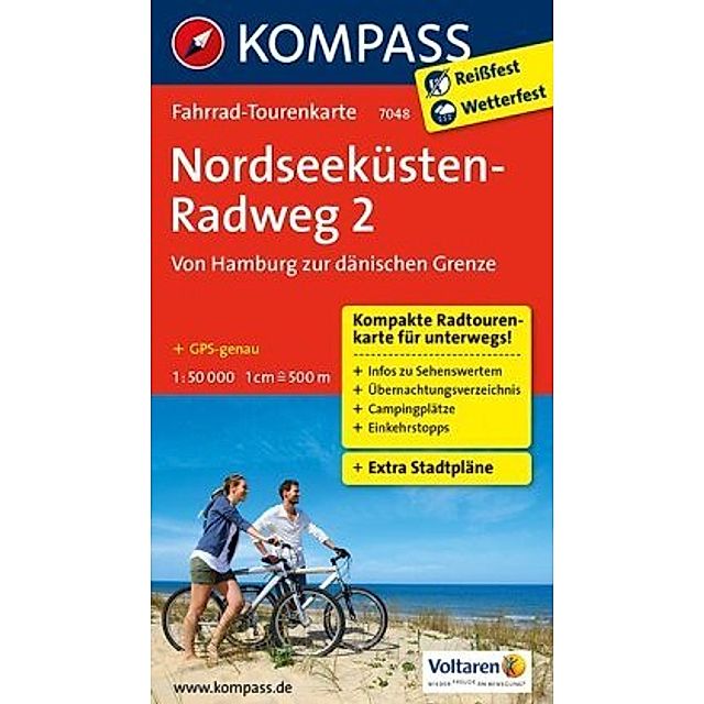 Kompass Fahrrad-Tourenkarte Nordseeküstenradweg Buch versandkostenfrei bei  Weltbild.de bestellen