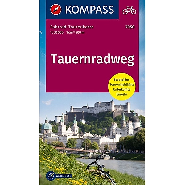 KOMPASS Fahrrad-Tourenkarte Tauernradweg 1:50.000