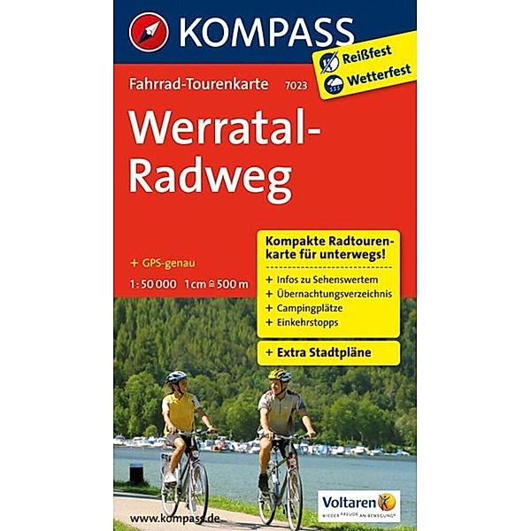 KOMPASS Fahrrad-Tourenkarte Werratal-Radweg 1:50.000