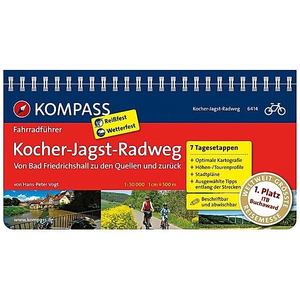 KOMPASS Fahrradführer Kocher-Jagst-Radweg - Von Bad Friedrichshall zu den Quellen und zurück, Hans-Peter Vogt