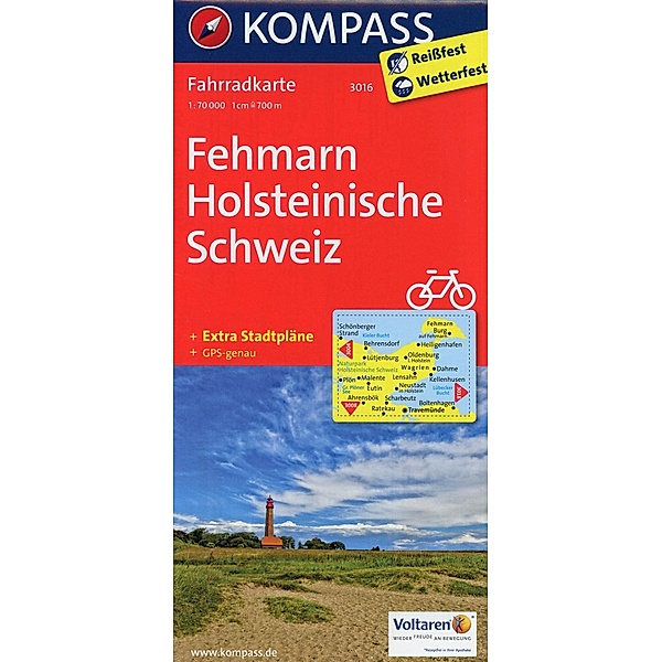 Kompass Fahrradkarten: KOMPASS Fahrradkarte Fehmarn - Holsteinische Schweiz