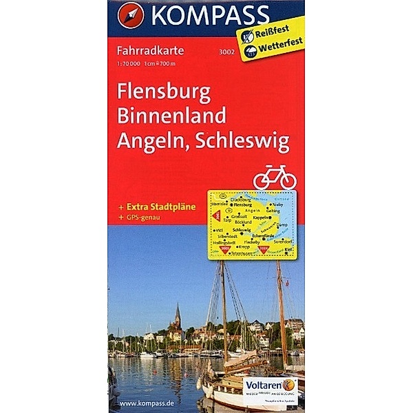 Kompass Fahrradkarten: KOMPASS Fahrradkarte Flensburg Binnenland - Angeln - Schleswig