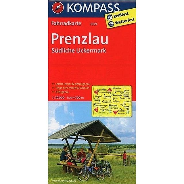 Kompass Fahrradkarten: KOMPASS Fahrradkarte Prenzlau - Südliche Uckermark  Buch versandkostenfrei bei Weltbild.de bestellen