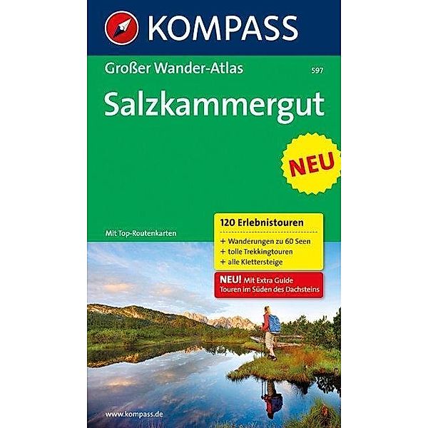 Kompass Großer Wander-Atlas Salzkammergut, Wolfgang Heitzmann