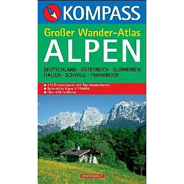 Kompass Großer Wanderatlas Alpen, m. CD-ROM