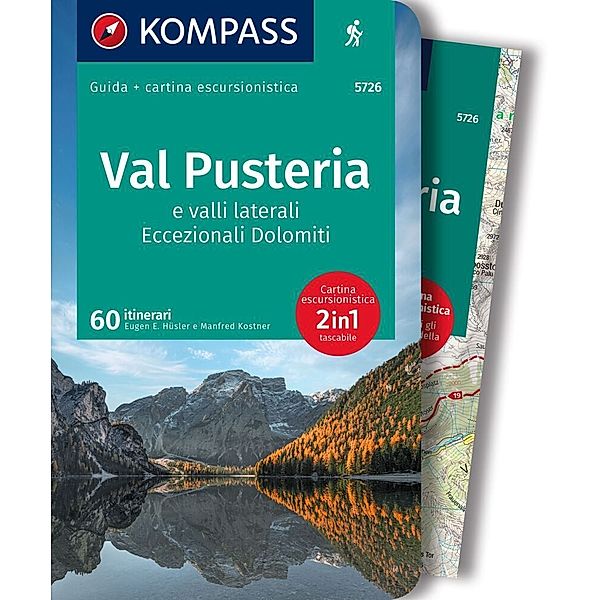 KOMPASS guida escursionistica Val Pusteria, Eugen E. Hüsler, Manfred Kostner