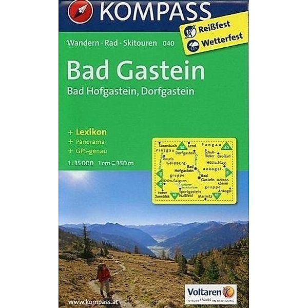 Kompass Karte Bad Gastein, Bad Hofgastein, Dorfgastein