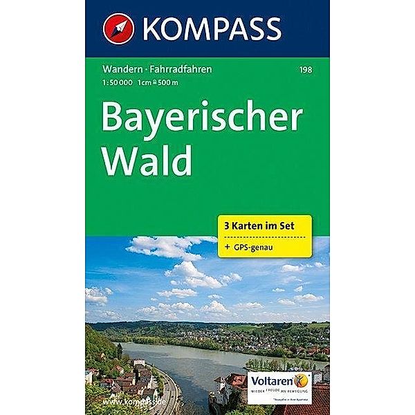 Kompass Karte Bayerischer Wald, 3 Bl.