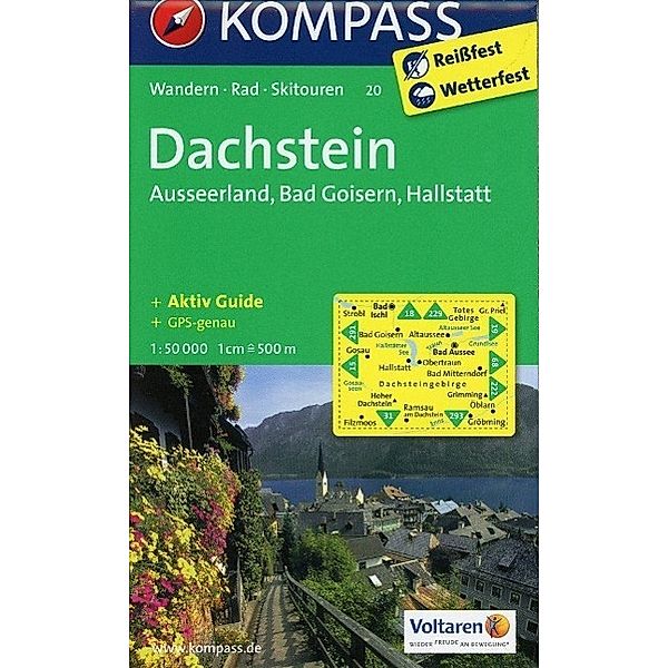 Kompass Karte Dachstein, Ausseerland, Bad Goisern, Hallstatt