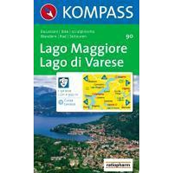 Kompass Karte Lago Maggiore, Lago di Varese