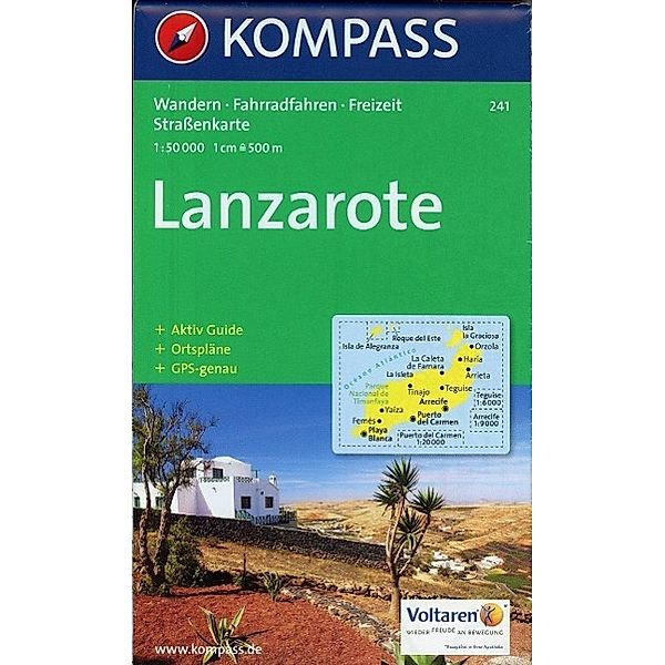 Kompass Karte Lanzarote