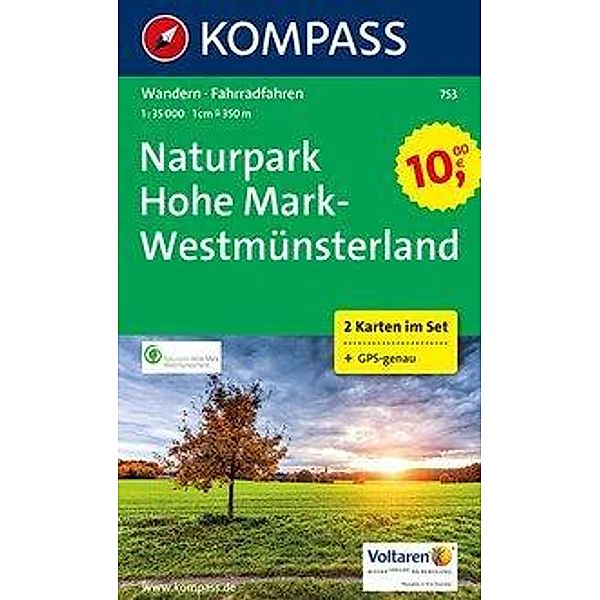 Kompass Karte Naturpark Hohe Mark - Westmünsterland, 2 Bl.