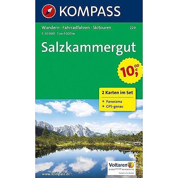 Kompass Karte Salzkammergut, 2 Bl.