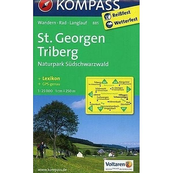 Kompass Karte St. Georgen, Triberg