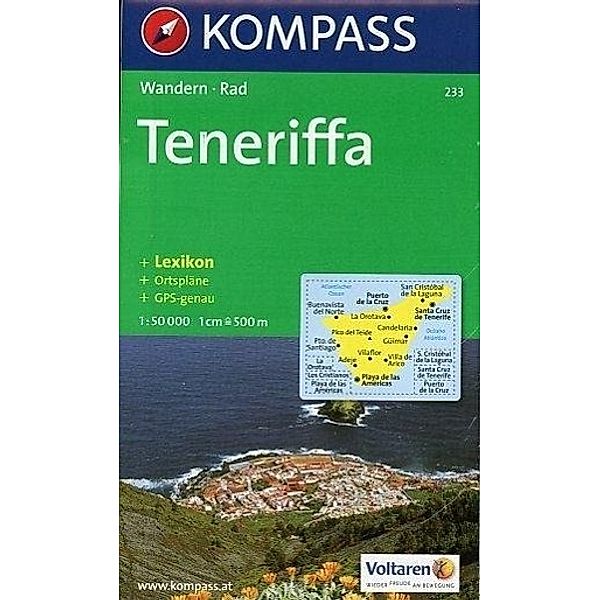 Kompass Karte Teneriffa