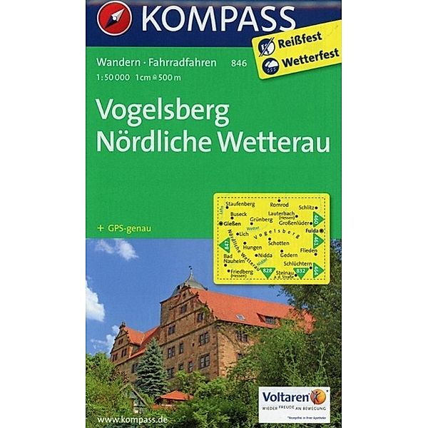 Kompass Karte Vogelsberg, Nördliche Wetterau