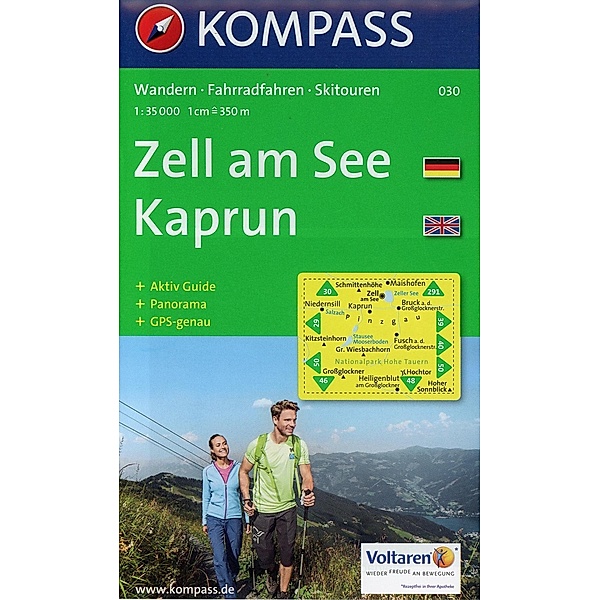 Kompass Karte Zell am See, Kaprun