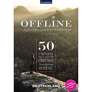 KOMPASS Offline, 50 Legendäre Outdoor-Erlebnisse, Deutschland Buch