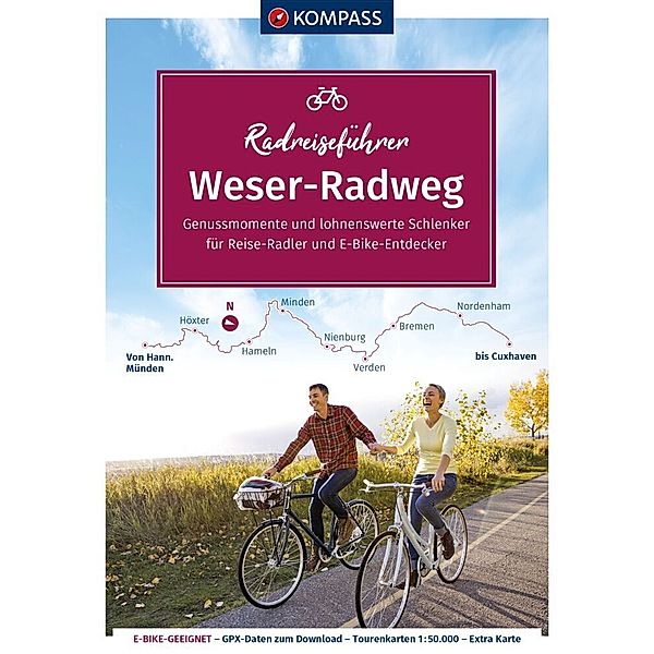 KOMPASS Radreiseführer Weser-Radweg