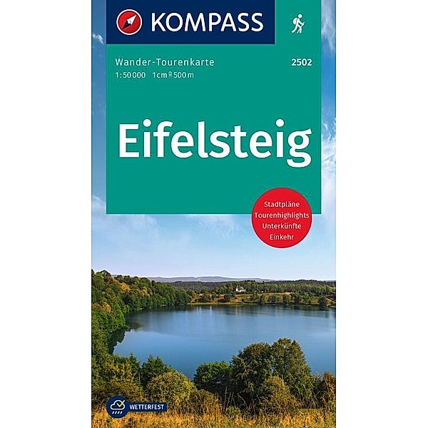 KOMPASS Wander-Tourenkarte Eifelsteig 1:50.000