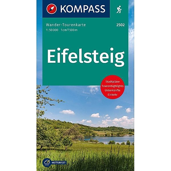 KOMPASS Wander-Tourenkarte Eifelsteig 1:50.000