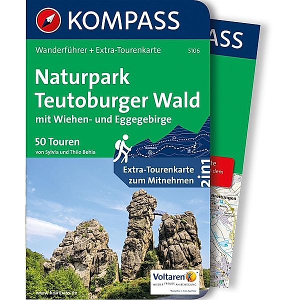 Kompass Wanderführer: 5106 Kompass Wanderführer Naturpark Teutoburger Wald